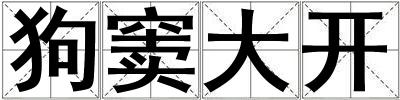 狗窦大开