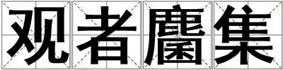 观者麕集