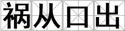 祸从口出
