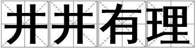井井有理