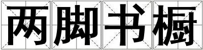 两脚书橱
