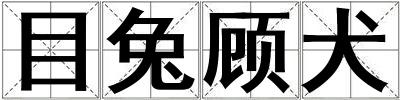 目兔顾犬