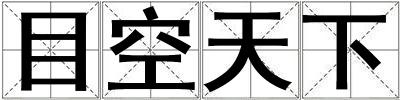 目空天下