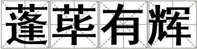 蓬荜有辉