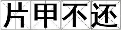 片甲不还