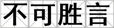 不可胜言