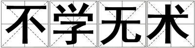 不学无术