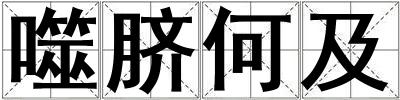 噬脐何及