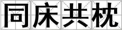 同床共枕