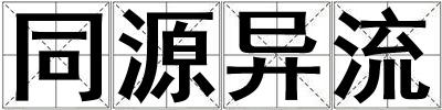 同源异流