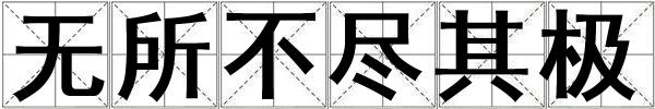 无所不尽其极