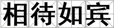 相待如宾