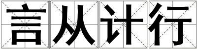 言从计行