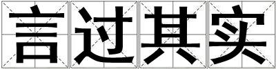 言过其实