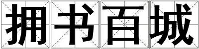 拥书百城