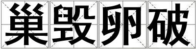 巢毁卵破