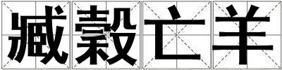 臧穀亡羊