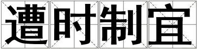 遭时制宜