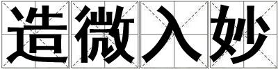 造微入妙