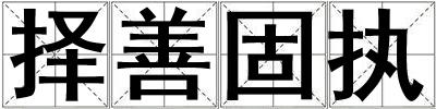 择善固执