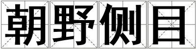 朝野侧目