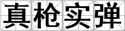 真枪实弹