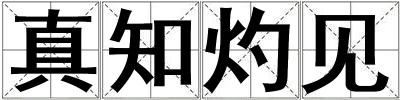 真知灼见