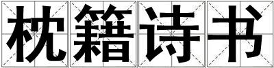 枕籍诗书