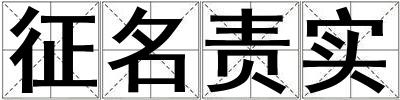 征名责实