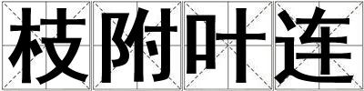 枝附叶连