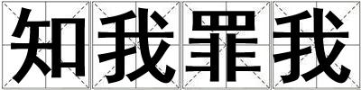 知我罪我