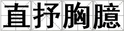 直抒胸臆