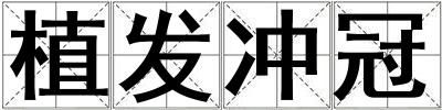 植发冲冠