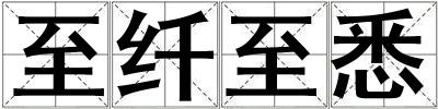 至纤至悉