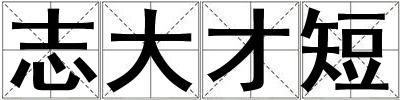 志大才短