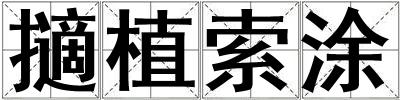 擿植索涂