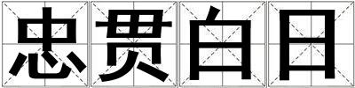 忠贯白日