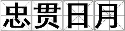 忠贯日月
