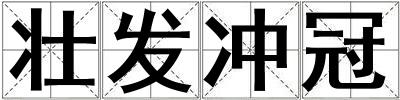 壮发冲冠