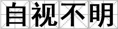 自视不明