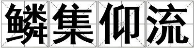 鳞集仰流