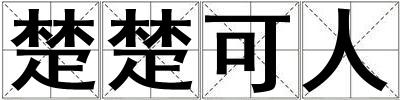 楚楚可人