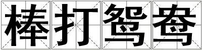 棒打鸳鸯